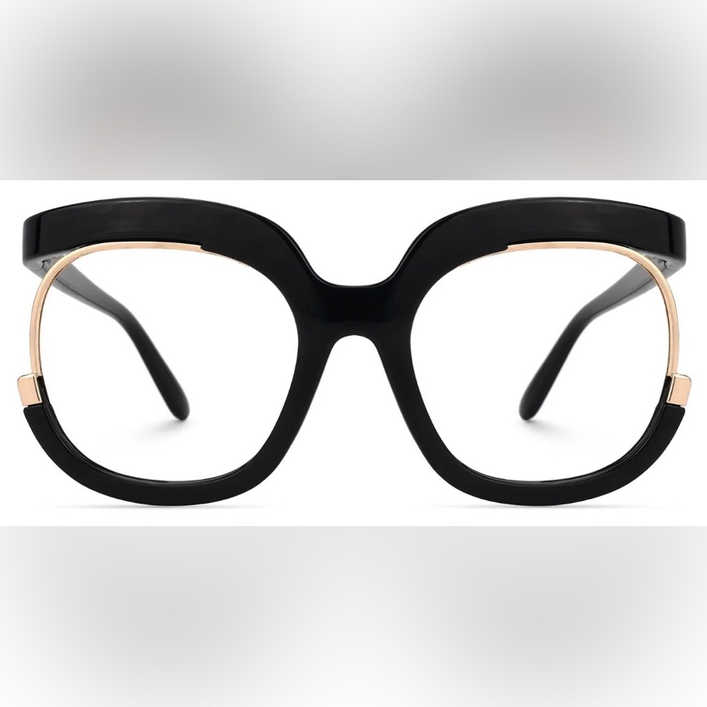 🤩Vooglam-Fredia-Stylish Black and Gold Glasses🤩